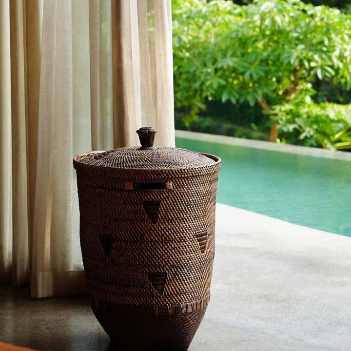 Bazar Bizar Living - Wholesale Basket - The Colonial Laundry Basket - Natural Brown - XL8