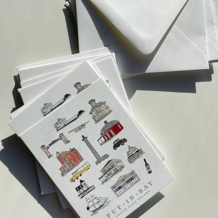 Put-in-Bay Landmark Stationery Set for wholesale by Made By Victoria Laine