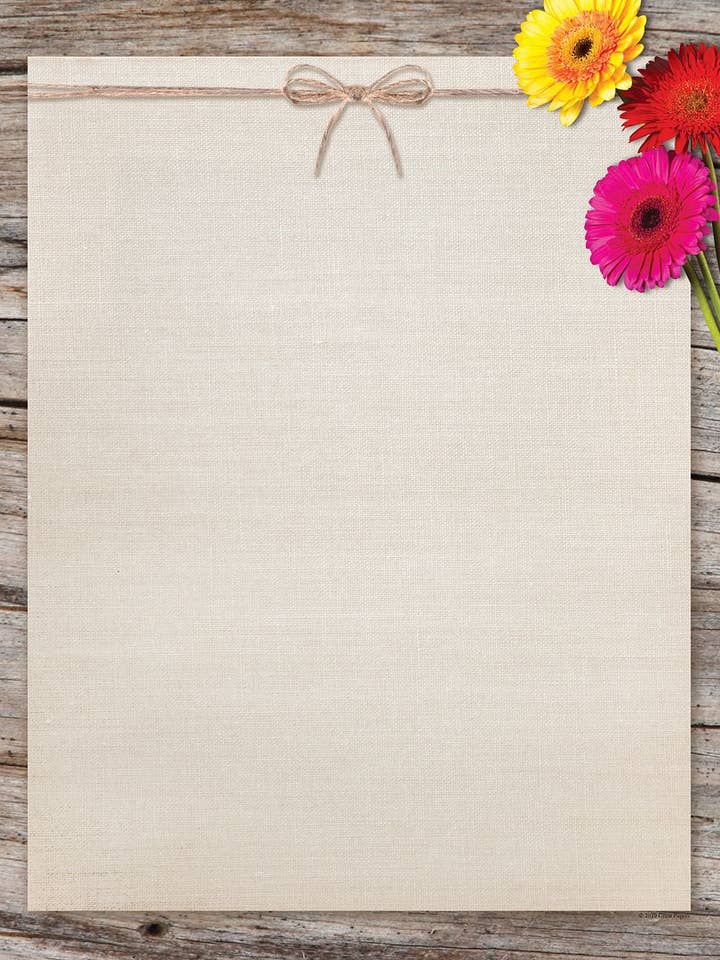 Great Papers! Gerber Daisies Letterhead 80 Pack (2019078) for wholesale by Cosco Industries