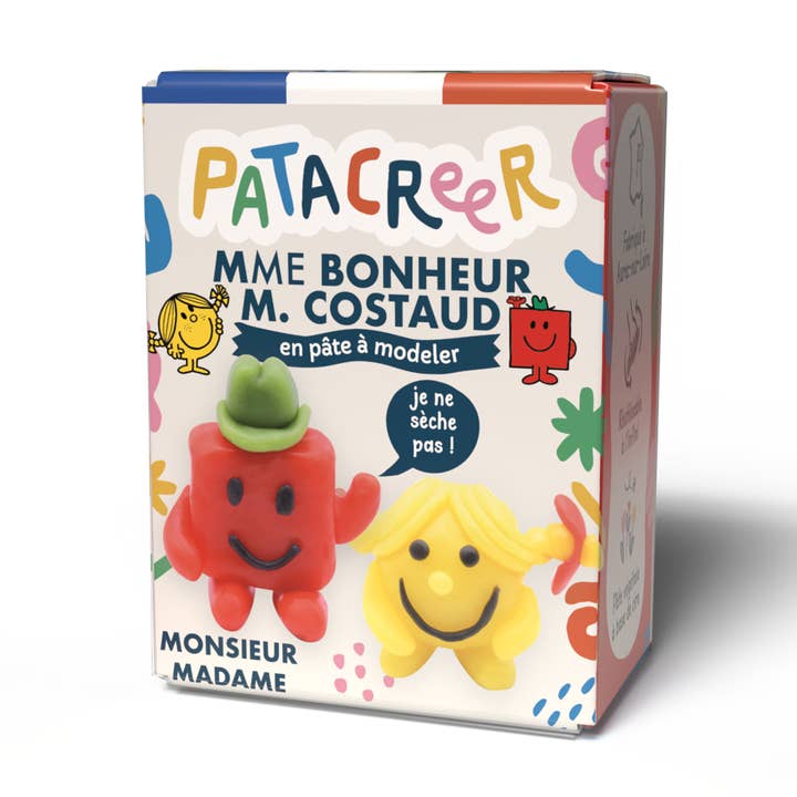 Kit à fabriquer MmeBONHEUR & MrCOSTAUD en pâte à modeler pour la vente par Patacreer
