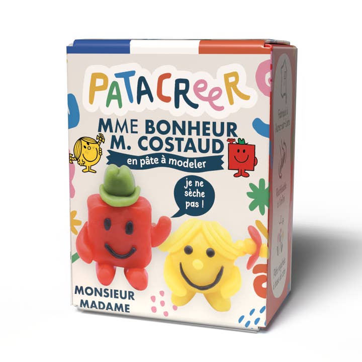 Kit à fabriquer MmeBONHEUR & MrCOSTAUD en pâte à modeler pour la vente par Patacreer