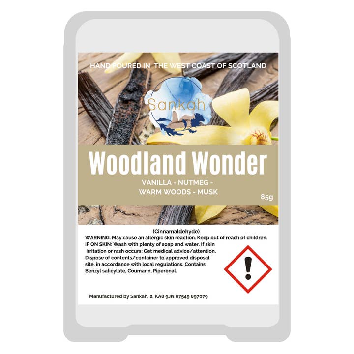 Woodland Wonder Scented Wax Melt Clamshell for wholesale by Sankah