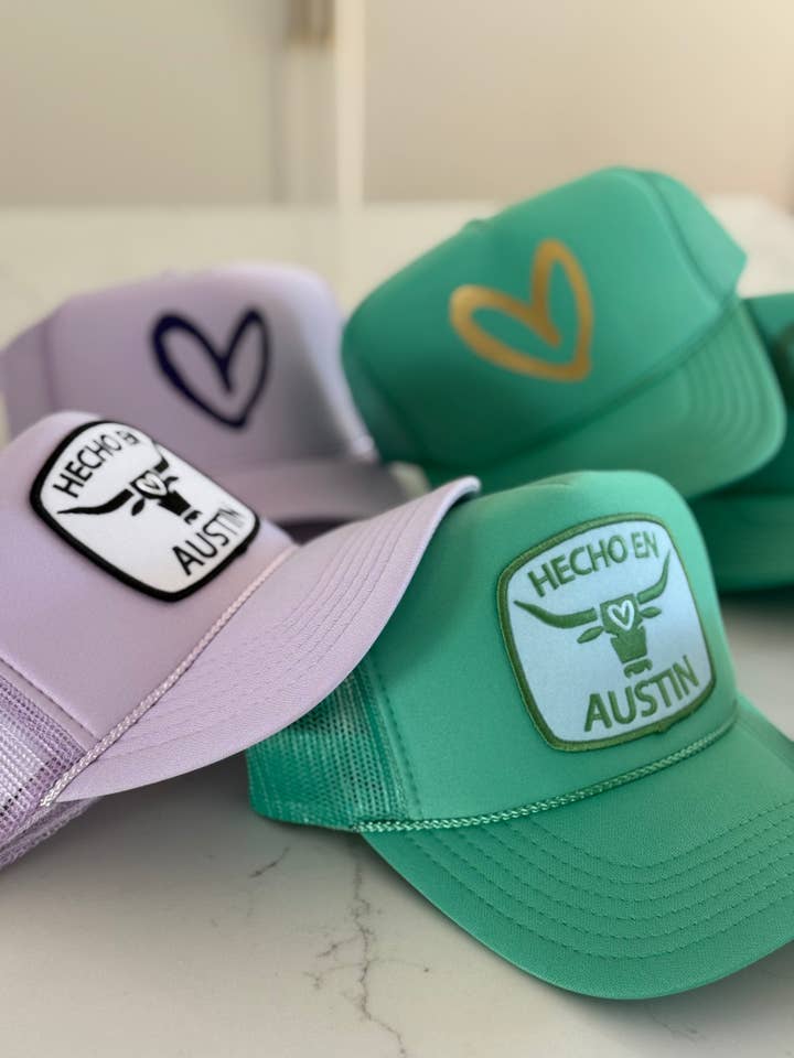 Imperfect Heart Trucker Hat - NEW COLORWAYS for wholesale by House of Shan, INC