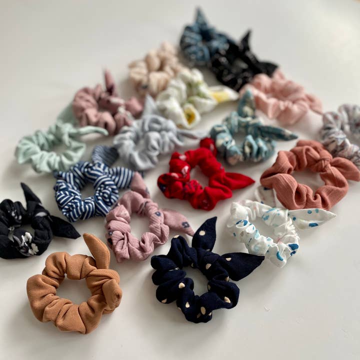 Hand Stitched In Love - Wholesale Scrunchie - Kids - Bunny Ear Scrunchies for Kids11