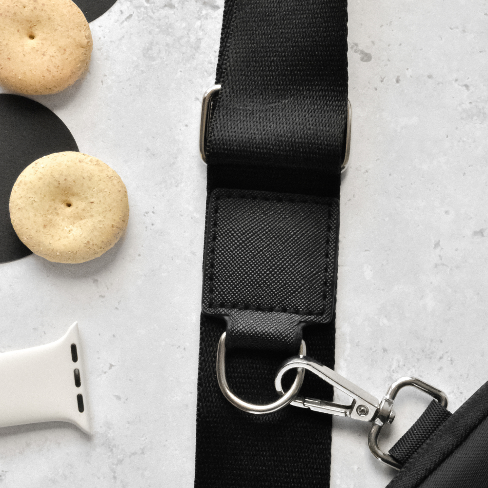 Cocopup London - Vendita all'ingrosso Cinghia per borsa - Unisex - Tracolla per borsa - Nero semplice1