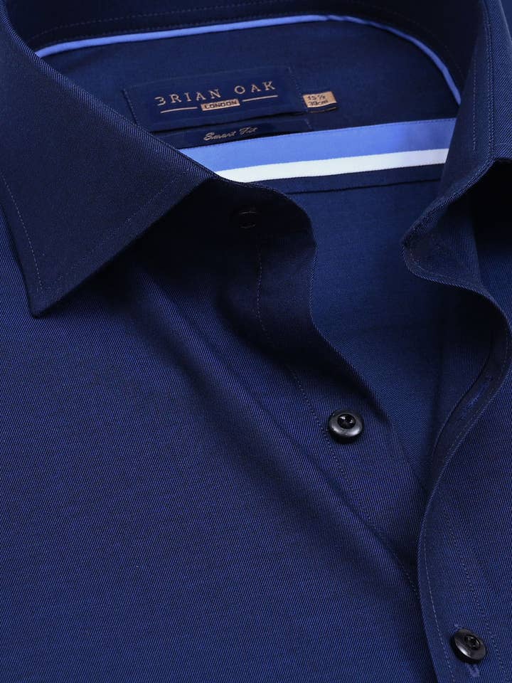 Smart Fit Royal Blue Dress Shirt for wholesale by Brian Oak Limited