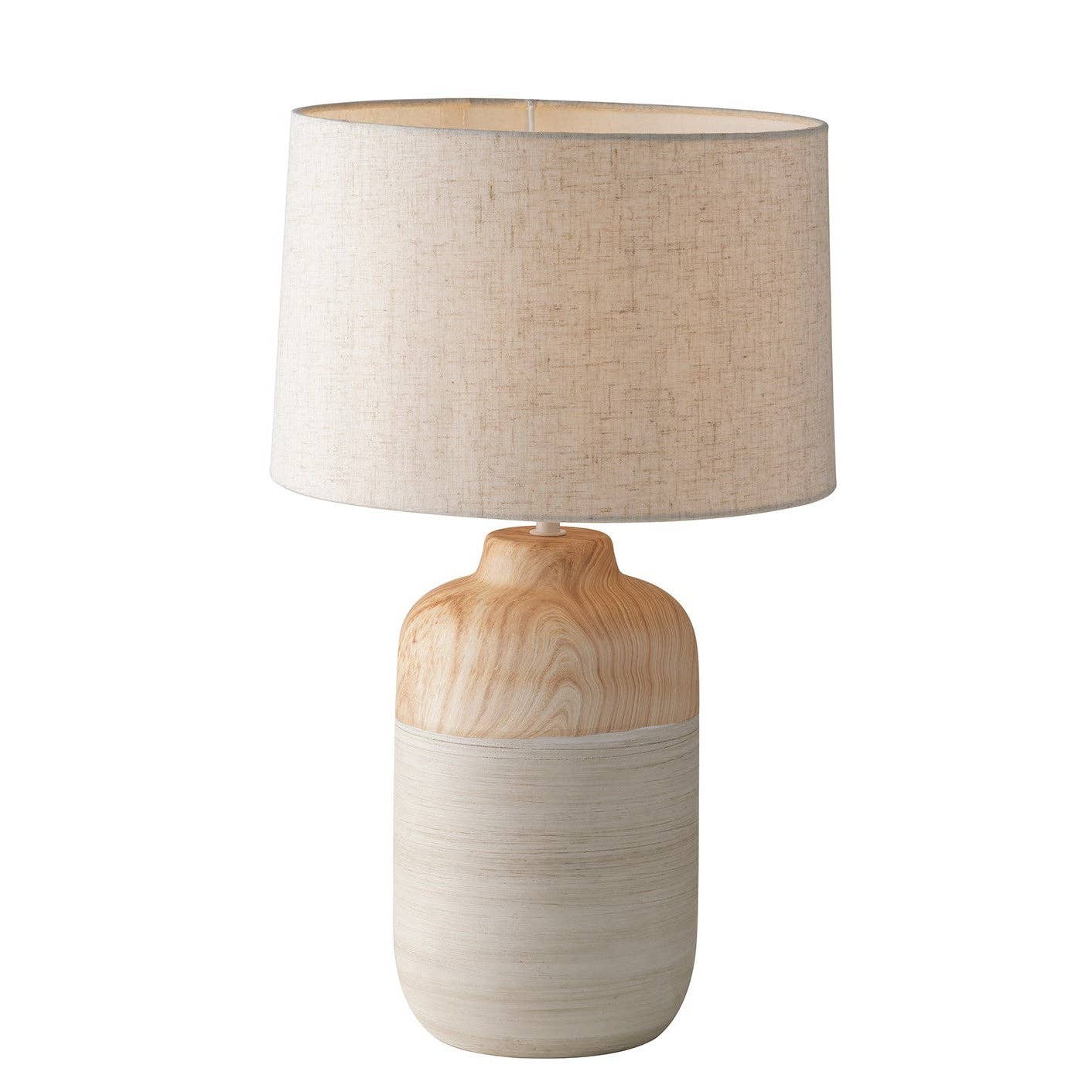 Gruppo F.T - Wholesale Accent/Desk Lamp - Woody ceramic table lamp with fabric lampshade (1XE27)1