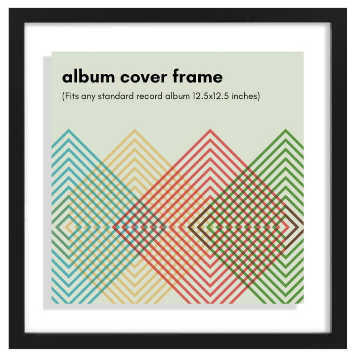 Americanflat 16.5 x 16.5 Floating Album Frame - Black for wholesale by Americanflat