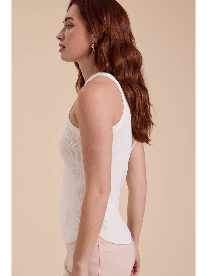 MIOU MUSE - Wholesale Tank Top - Women's - MMT1242 CLASSIC RIBBED TANK TOP