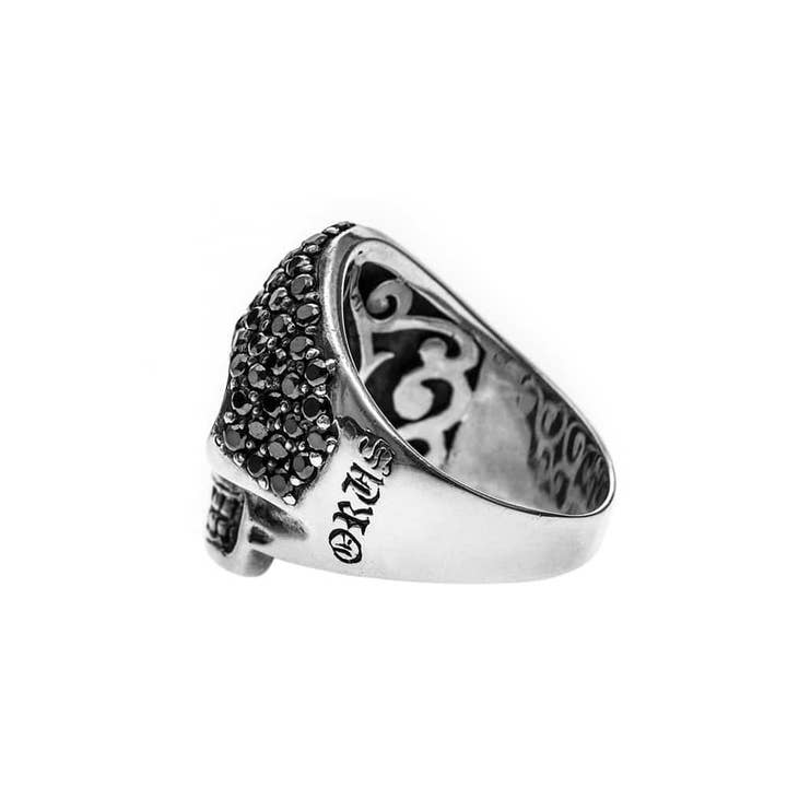 Orus bijoux men – wholesale Cocktail/Statement Ring – Precious silver skull ring2