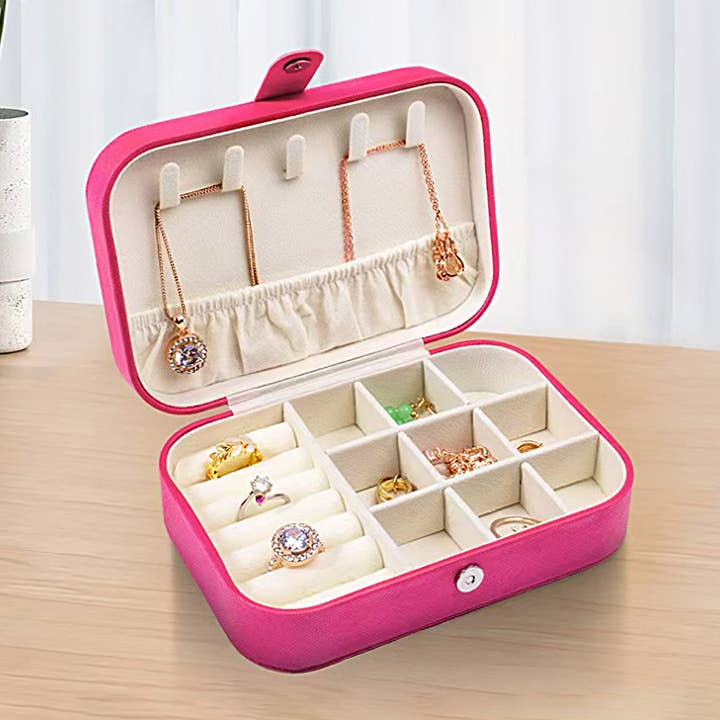 Sensibling Corp. - Wholesale Jewelry Box/Organizer - Faux Leather Portable Jewelry Box