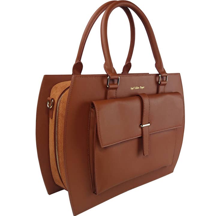 AYP Denise_2 Portfolio Brown for wholesale by And Yellow Paper