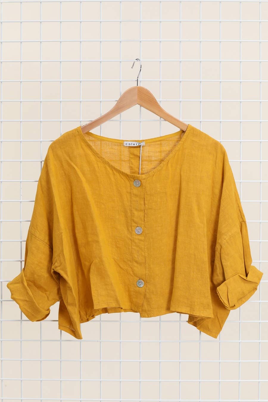 la maison des fibres naturelles - Wholesale Jacket - Women's - 3/4 sleeve linen jacket 906 100% linen15