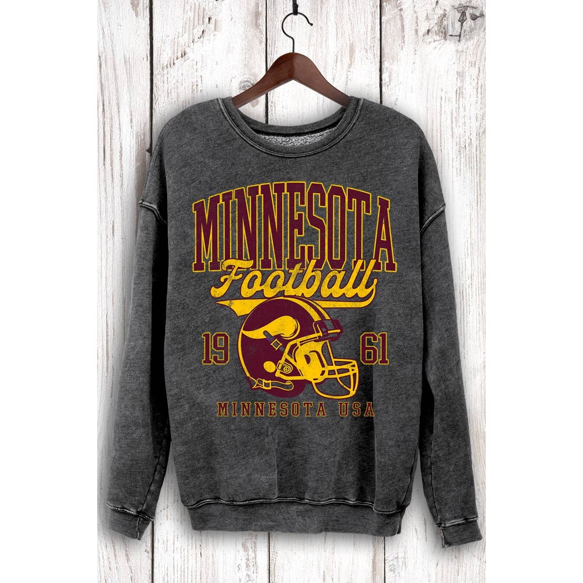 HRTandLUV - Wholesale Sweatshirt - Women's - MINNESOTA FOOTBALL MINERAL SWEATSHIRTS6