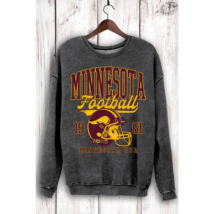 HRTandLUV - Wholesale Sweatshirt - Women's - MINNESOTA FOOTBALL MINERAL SWEATSHIRTS6
