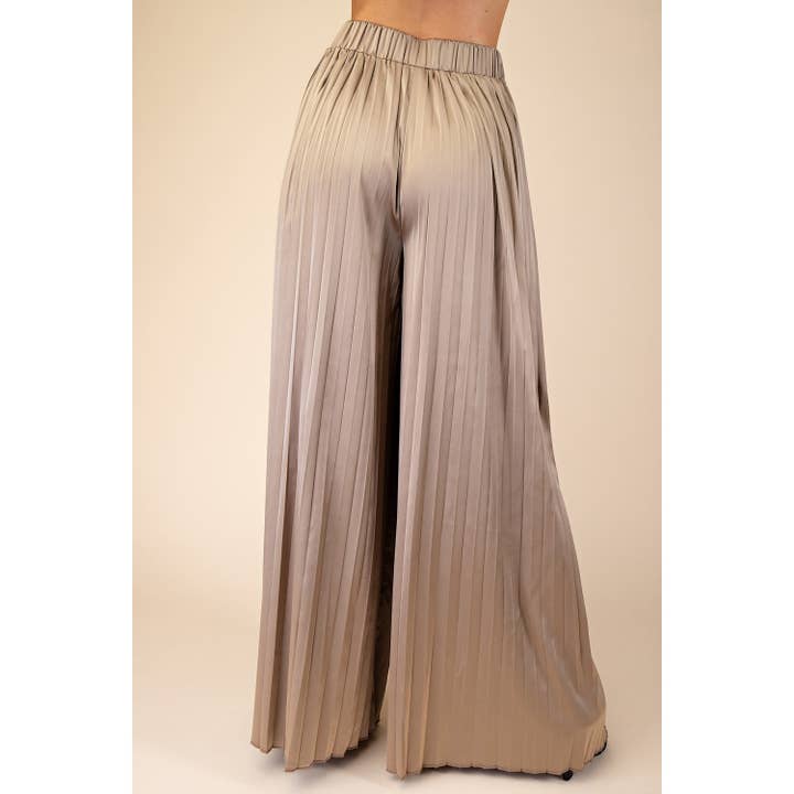 STYLE USA - Wholesale Pants - Women's - Pleats Pants With Elastic Waist