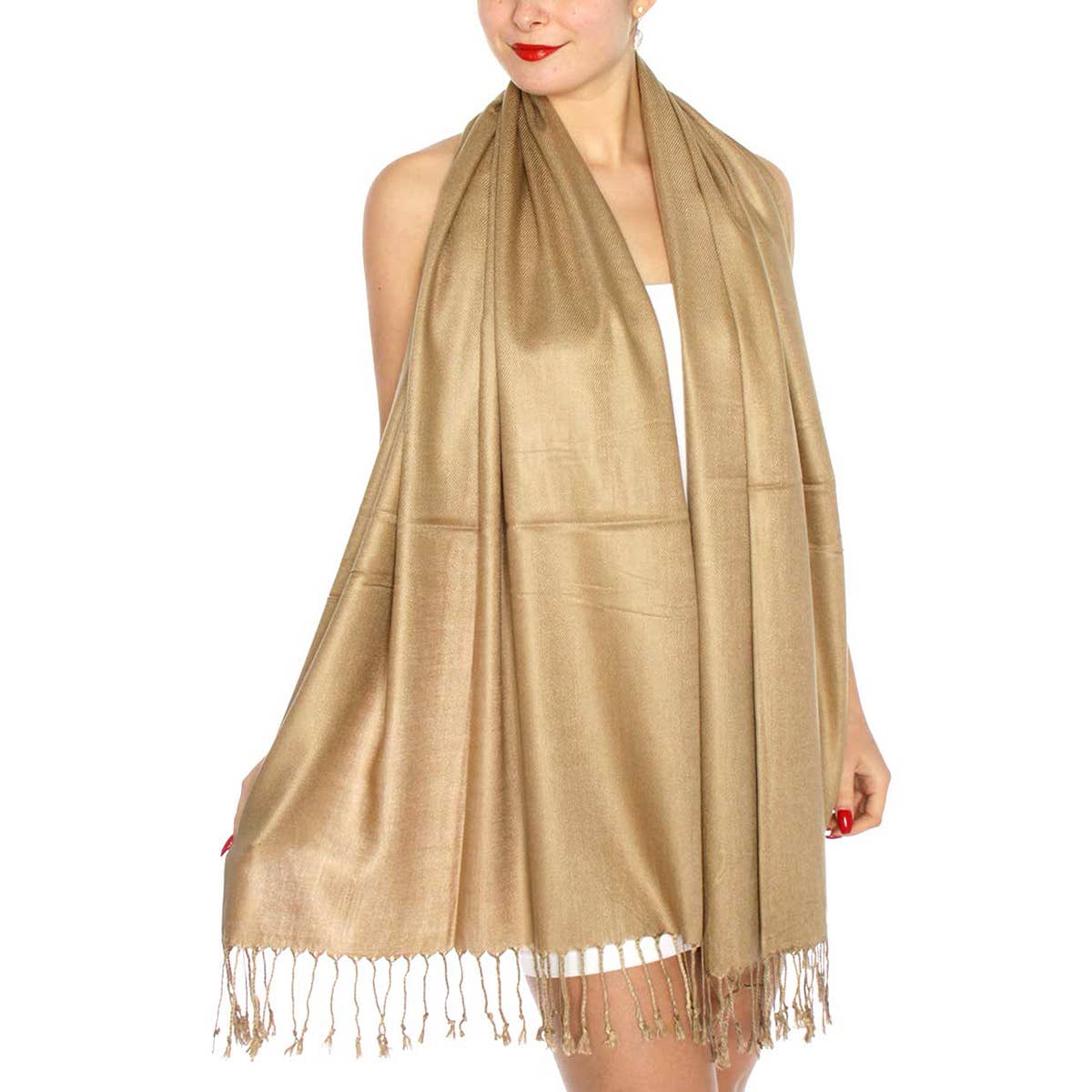 SERENITA - Wholesale Scarf - Women's - Cashmere feel wedding solid pashmina shawl wrap scarf24