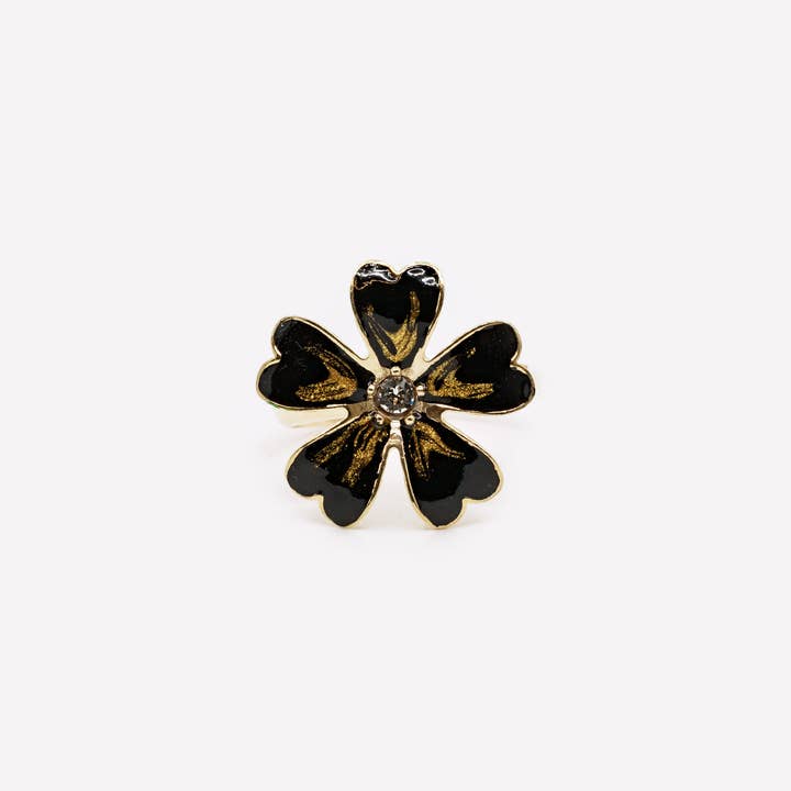 925 ZILVEREN HARTBLOEM RING voor wholesale door MINA MINA