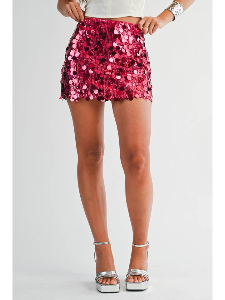 EB LUXE - Wholesale Skirt - Women's - YS5099 Sequin Mini Skirt7