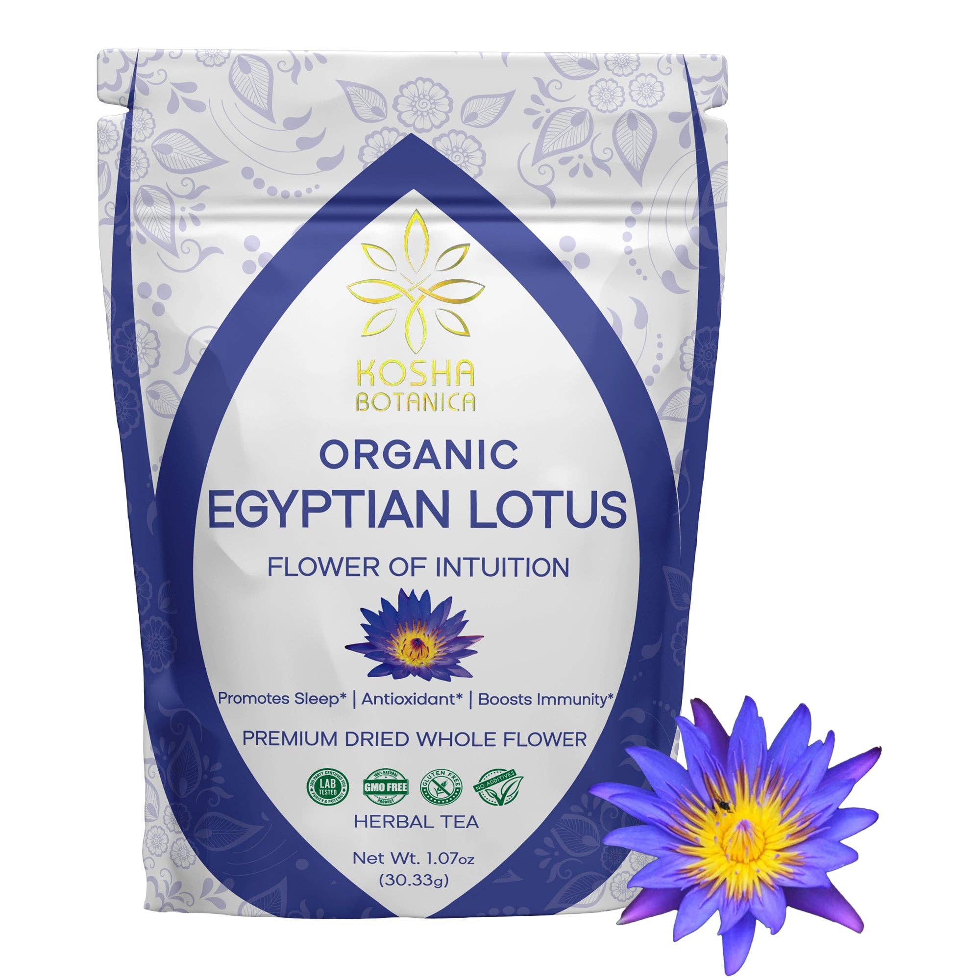 Kosha Botanica - Wholesale Loose Tea - Organic Lotus Whole Flower0