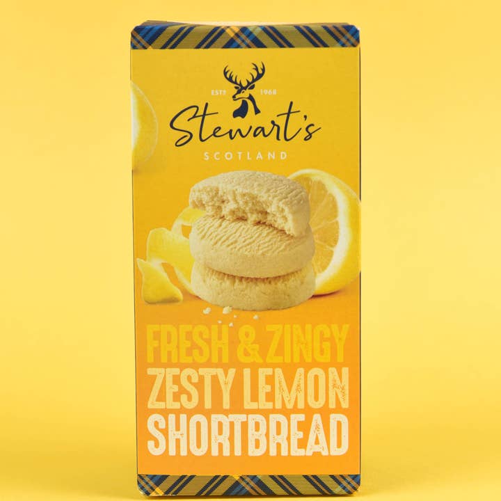 Zesty Lemon Shortbread -160g for wholesale by Stewart's Scotland