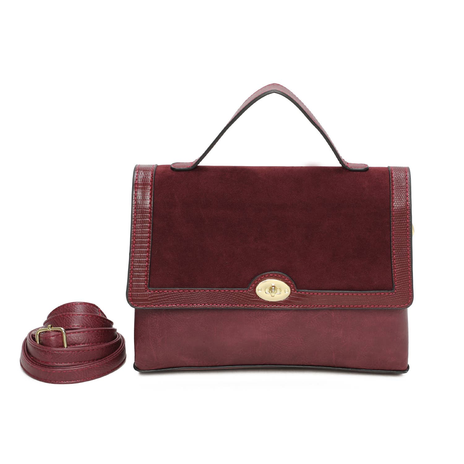 INES DELAURE - Wholesale Top Handle Bag - Women's - Handbag with 2 compartments1