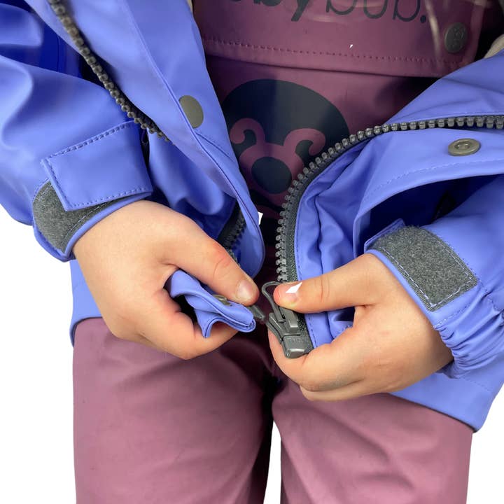 Grubbybub - Wholesale Raincoat – Kids - All-Weather Jacket with Mud Guard7