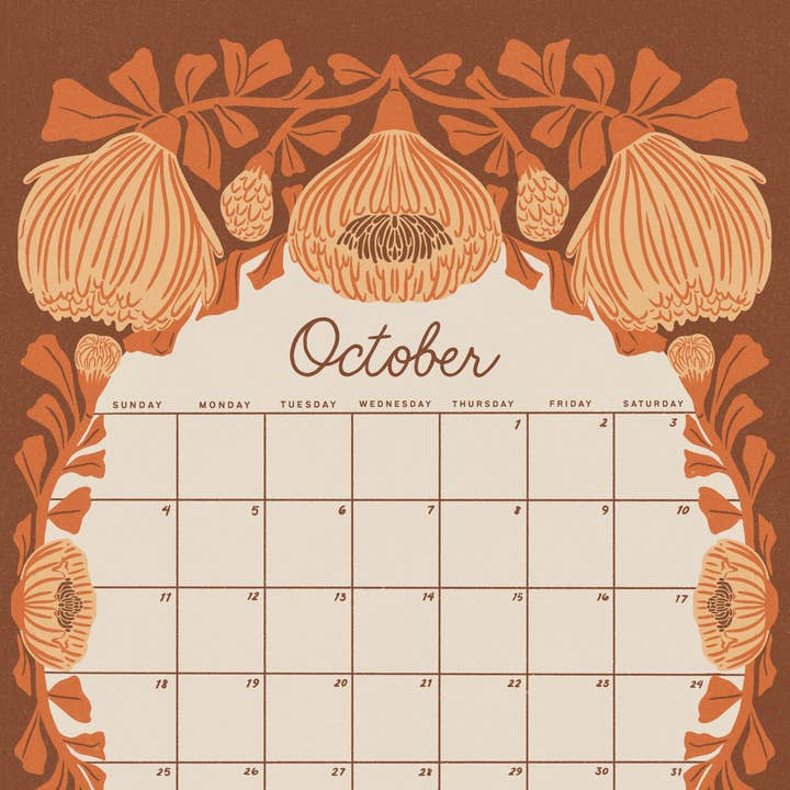 Chelsea Calkins Design - Wholesale Calendar - 2026 Wild Blooms Calendar | 12 Month Floral Wall Calendar 7