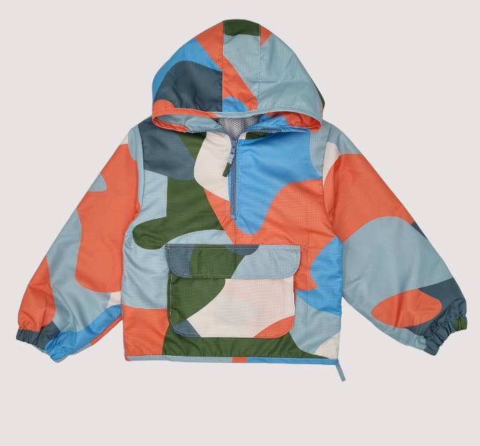 Kapbula Organics – wholesale Windbreaker – Kids – Emotion Water-Proof Windbreaker Overhead Camo