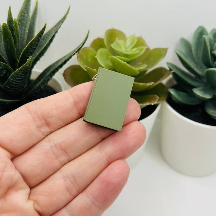 Guerrilla Charm - Wholesale Individual Charm/Pendant - 3D Dark Green Book Charms, 27x18mm1