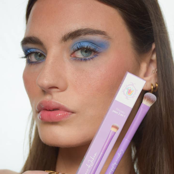 Eugénie de Jaham Maquillage Naturel Français - Wholesale Eye Makeup Brush - 2-in-1 eye brush1