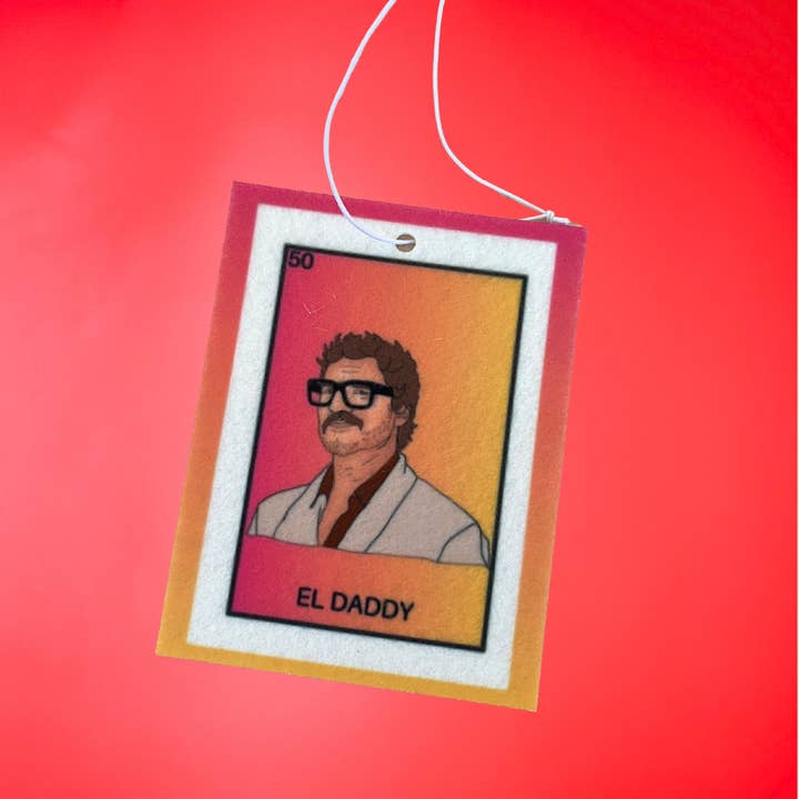 Gaec Studio – wholesale Air freshener – El daddy Lotería Pedro Pascal Pop Culture air refresher