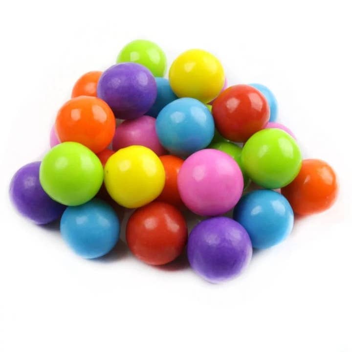 Long Island Candy Factory - Wholesale Chewing Gum - Assorted Colors Gumballs 1/2 INCH 2 POUND BAG