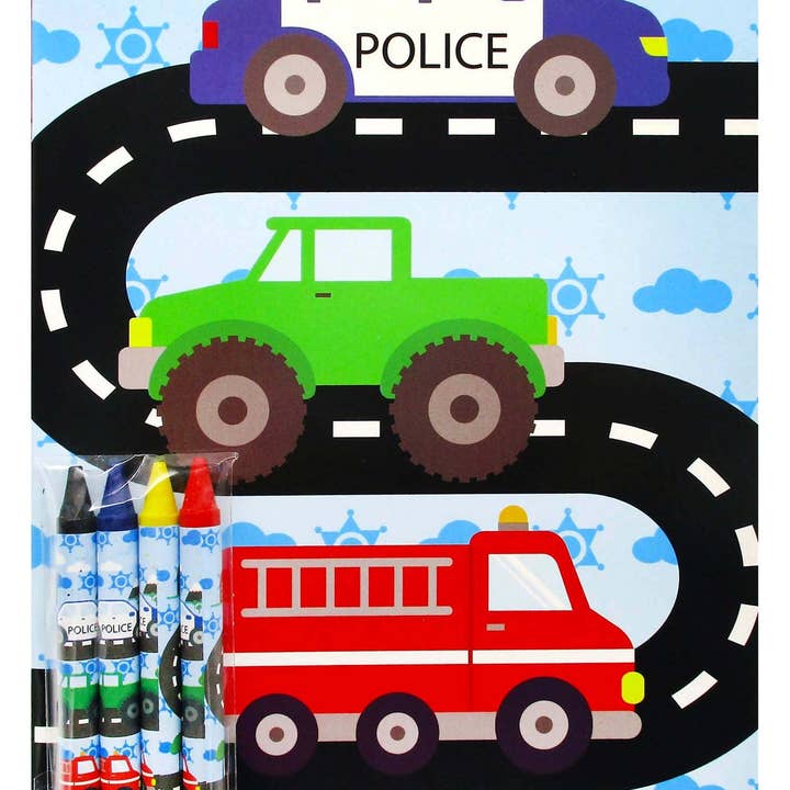 Tiny Mills - Wholesale Coloring & Activity Book - Kids & Baby - Transportation Vehicles Train and Construction Coloring Book1