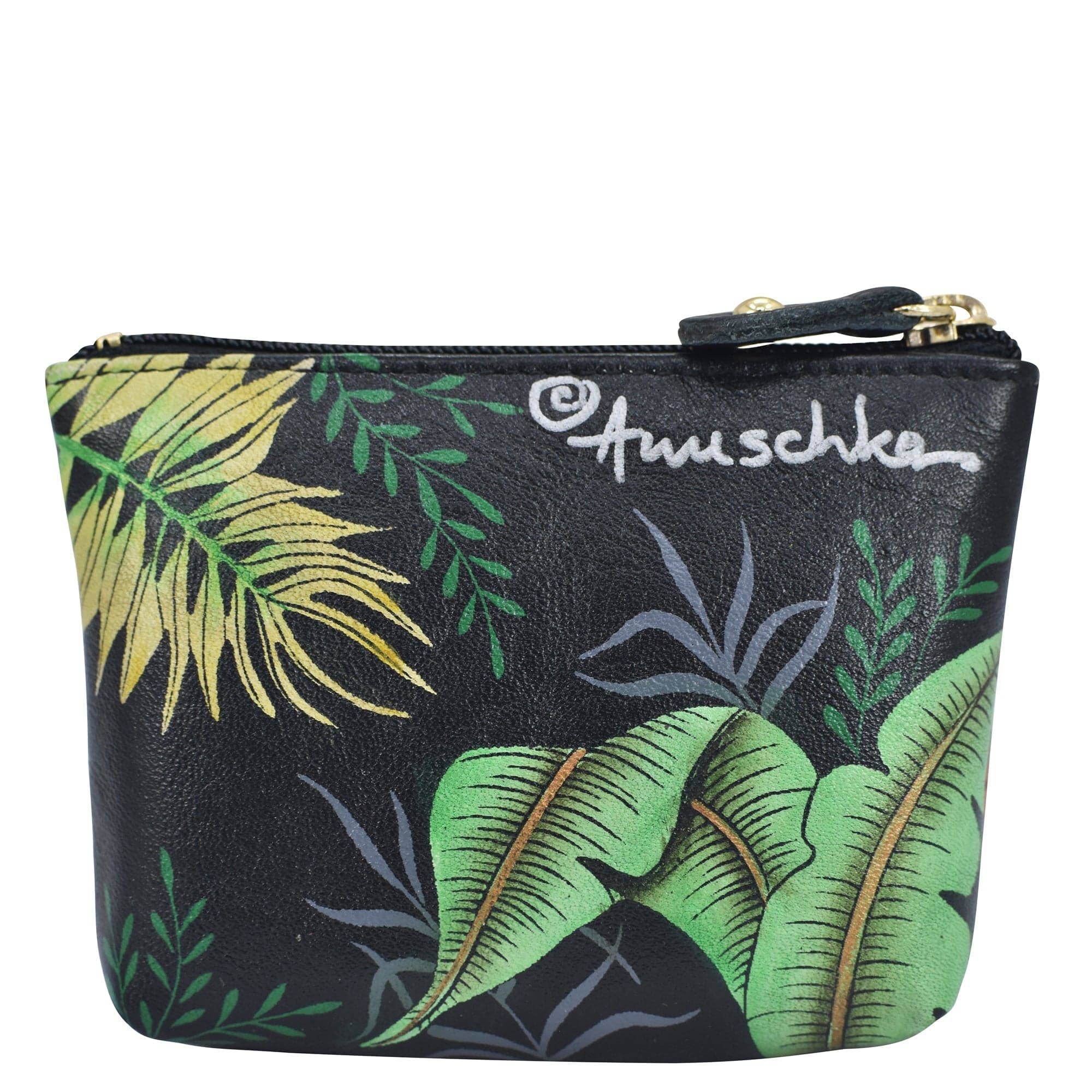 Anuschka | Vanya Lara (USA) - Wholesale Coin Purse - Women's - Hand-Painted Leather Coin Pouch - 10311