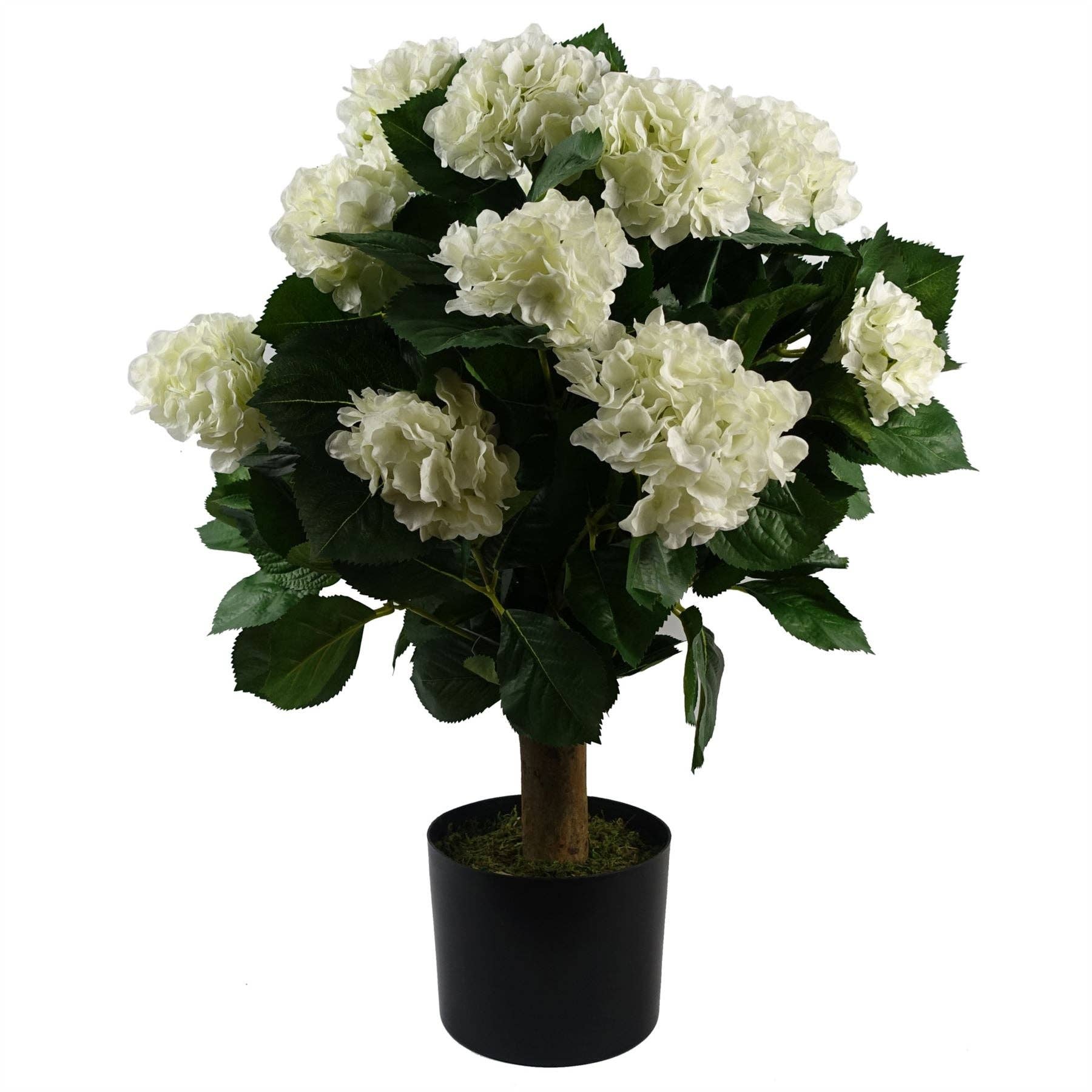 Leaf Design UK LTD - Wholesale Artificial flowers - Artificial White Hydrangea Plant Potted 70cm Bush Botanik0