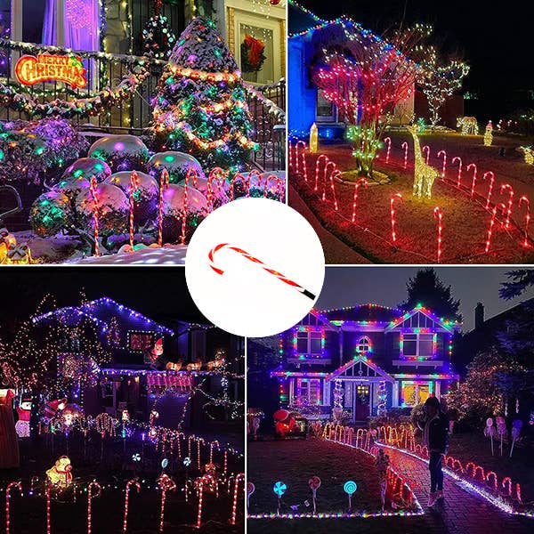 Perfect Holiday - Wholesale Outdoor/Lawn Light - Candy Cane Solar Lights