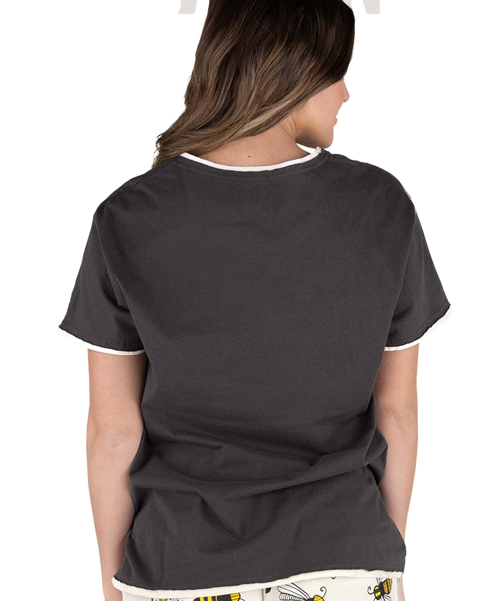 Lazy One - Vente Haut de pyjama – femme - Chemise de pyjama coupe régulière pour femme Queen Bee3