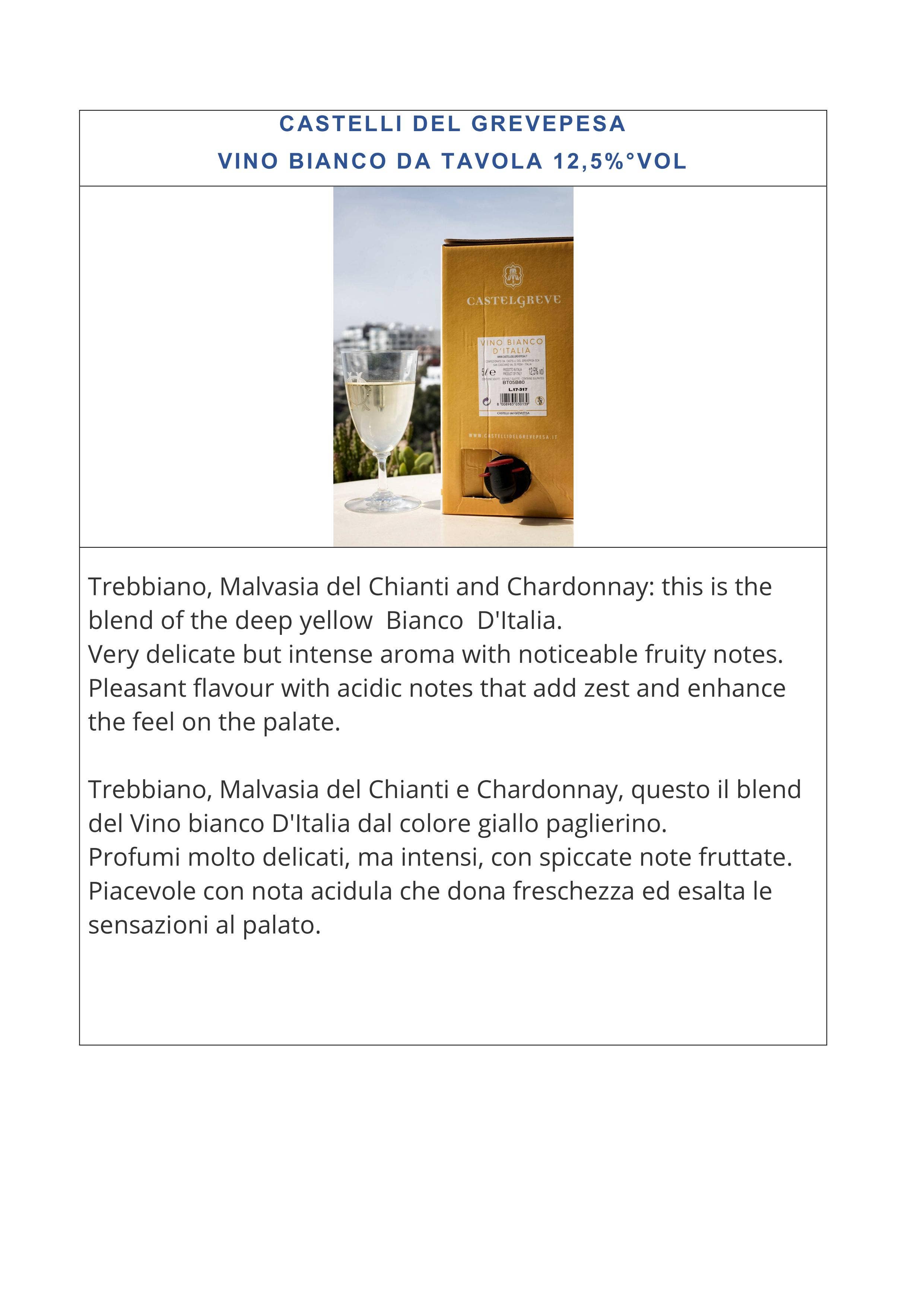 Metina SAS – wholesale White wine – Bag In Box 10 Liters Italian White Wine 12.5° Vol 1