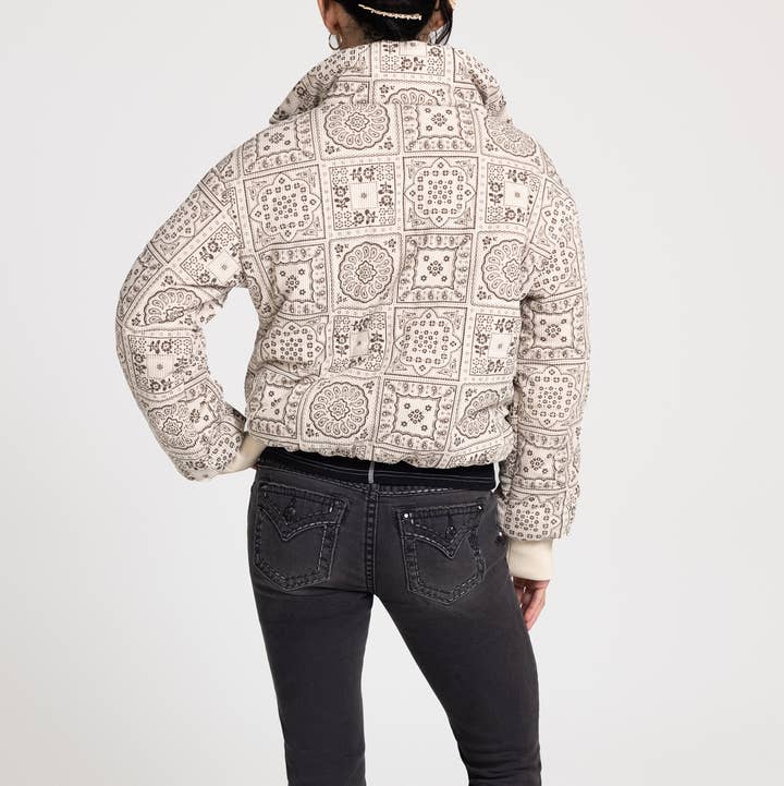 Miss Me - Wholesale Puffer Jacket - Women's - MJ0820L- CORDUROY PUFFER JACKET