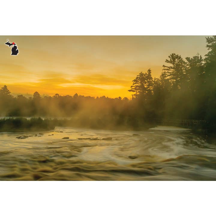 Tahquamenon Falls Postkarte für den Großhandel von Phil Stagg Photography