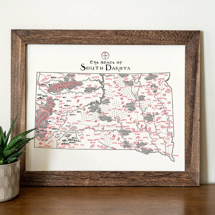 South Dakota Map for wholesale by Lord of Maps