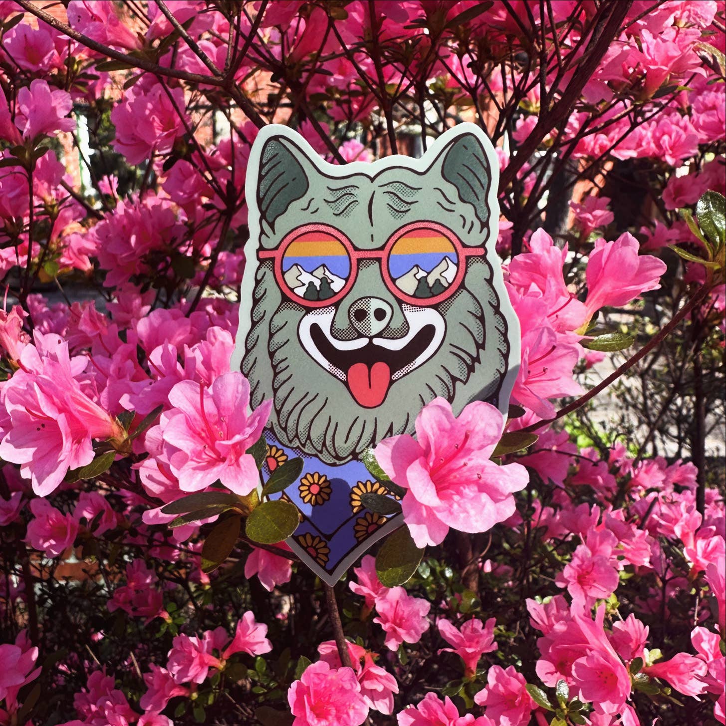 Menottees - Vendita all'ingrosso Adesivo - Occhiali da sole da montagna per cani (The Bark Life) | Sticker3