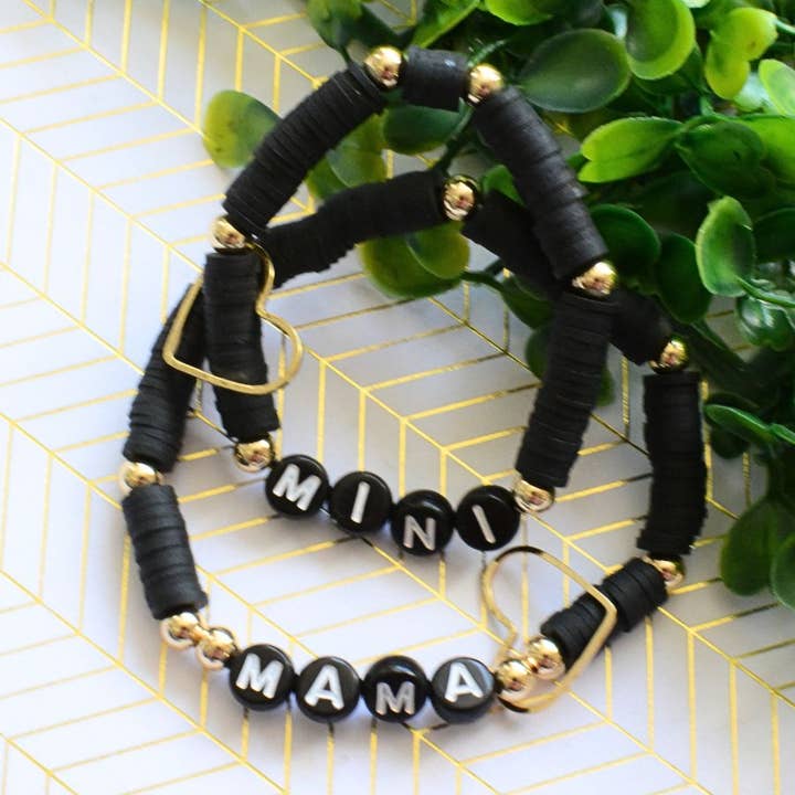 Two and Crew - Faith Based Jewelry & Gifts - Wholesale Beaded Bracelet - Mama MINI Bracelet Set – Mothers Gift, Matching Jewelry, Mom4