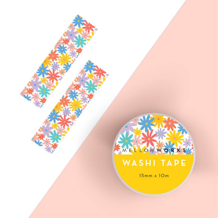 Wildflowers Washi Tape for wholesale by MELLOWWORKS
