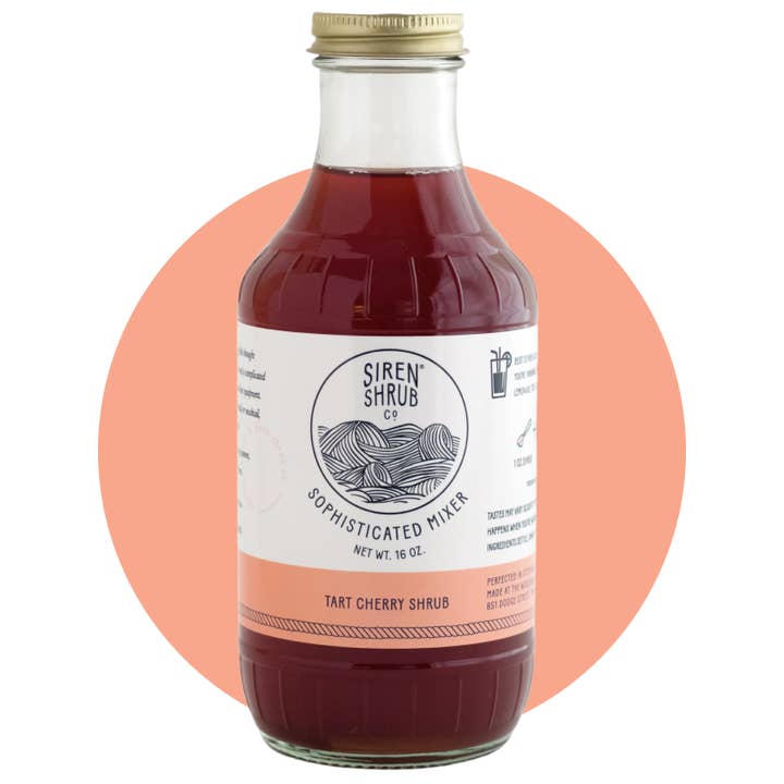 Tart Cherry Shrub for wholesale by Siren Shrub Company LLC