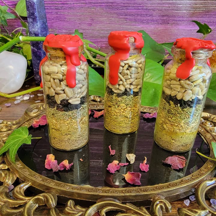 Empowered Health Spell Bottle for wholesale by Moonflower Scythe