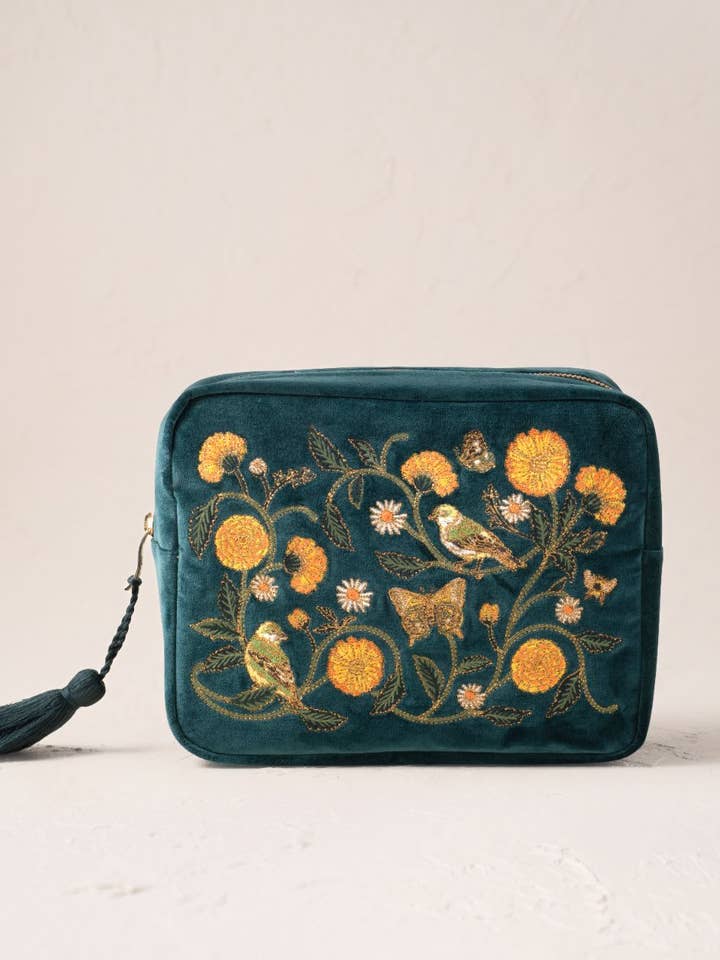 Wild Garden Wash Bag for wholesale by Elizabeth Scarlett Ltd