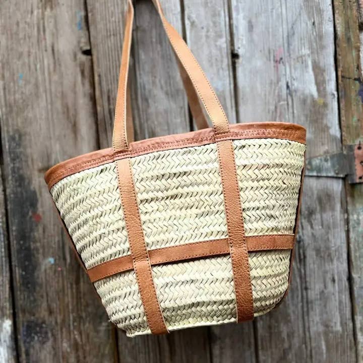 HandmadeBestSeller – wholesale Beach bag – Straw Bag Handmade with Leather, beach bag1
