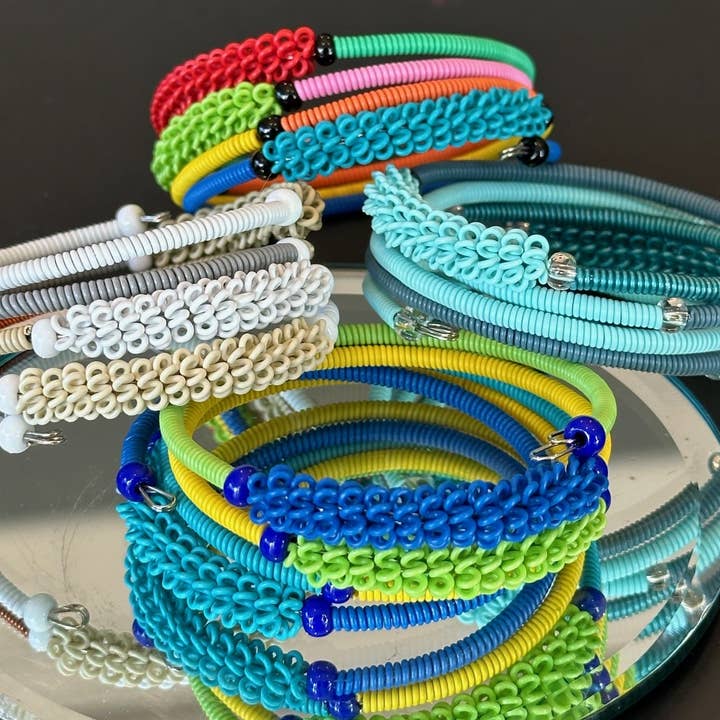 Bridge for Africa - Wholesale Woven/Braided Bracelet - Spiral Bracelet - available in a variety of colors10